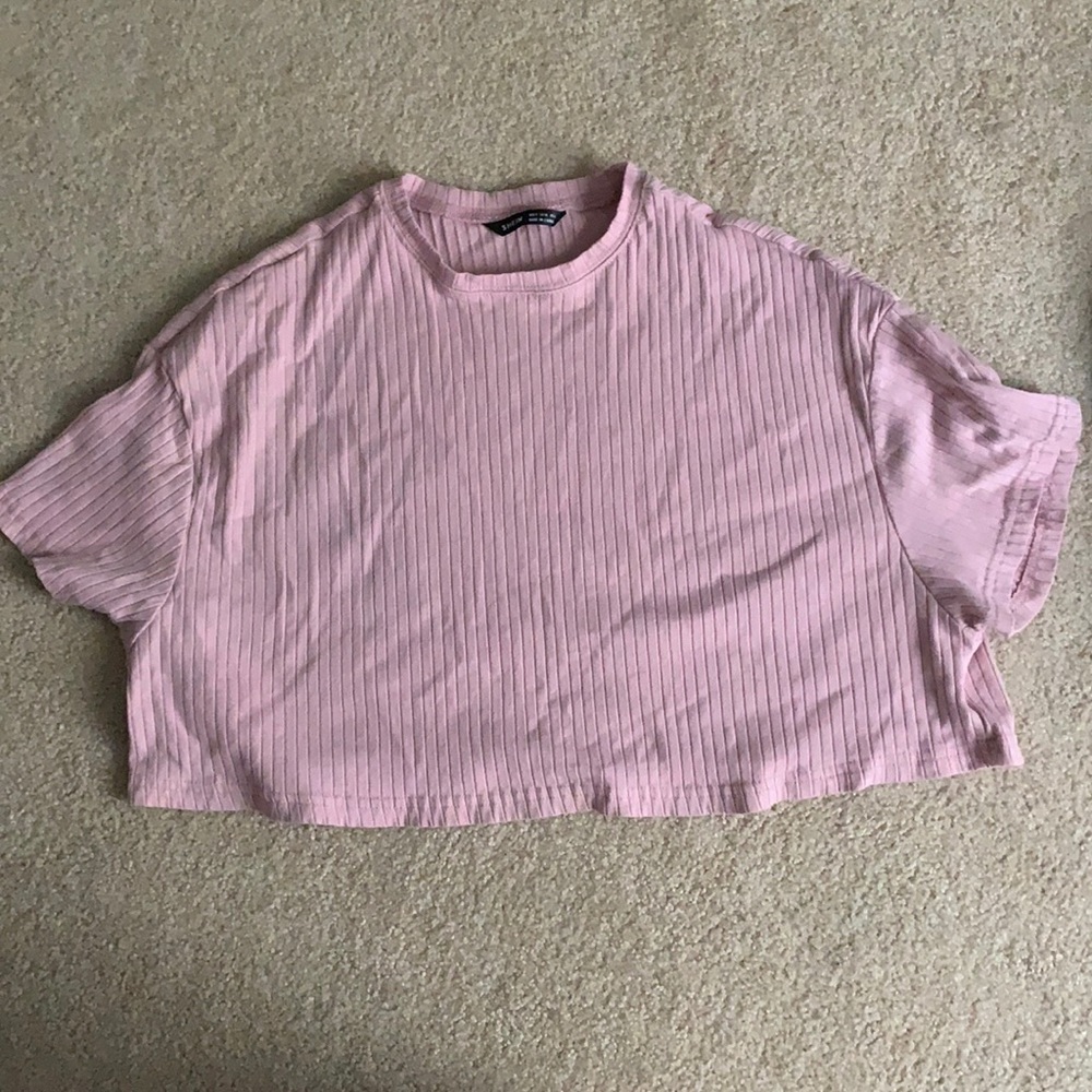 Oversized cropped shirt